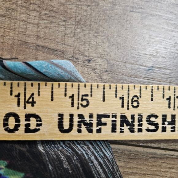 XXI Peacock Layered Tunic Beaded High Neck Top Small Fairy Retro Glam Feather - Picture 12 of 14